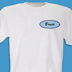Personalized Blue Collar Uniform T-Shirt